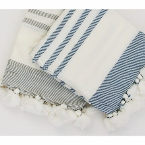 Cleo Striped Throw Blanket - Image 2