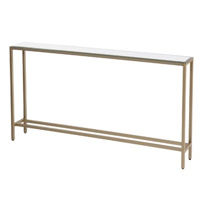 Romaine Console Table with Mirrored Top - Image 1