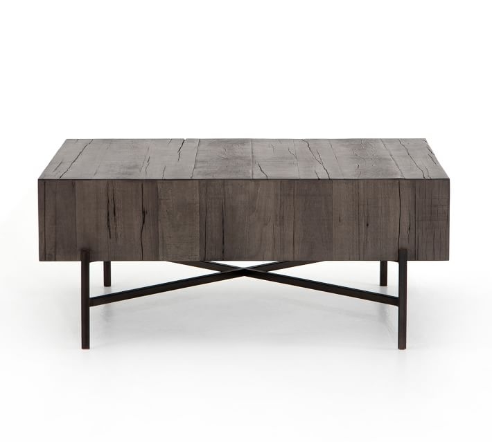 Fargo 41" Square Reclaimed Wood Coffee Table - Image 0