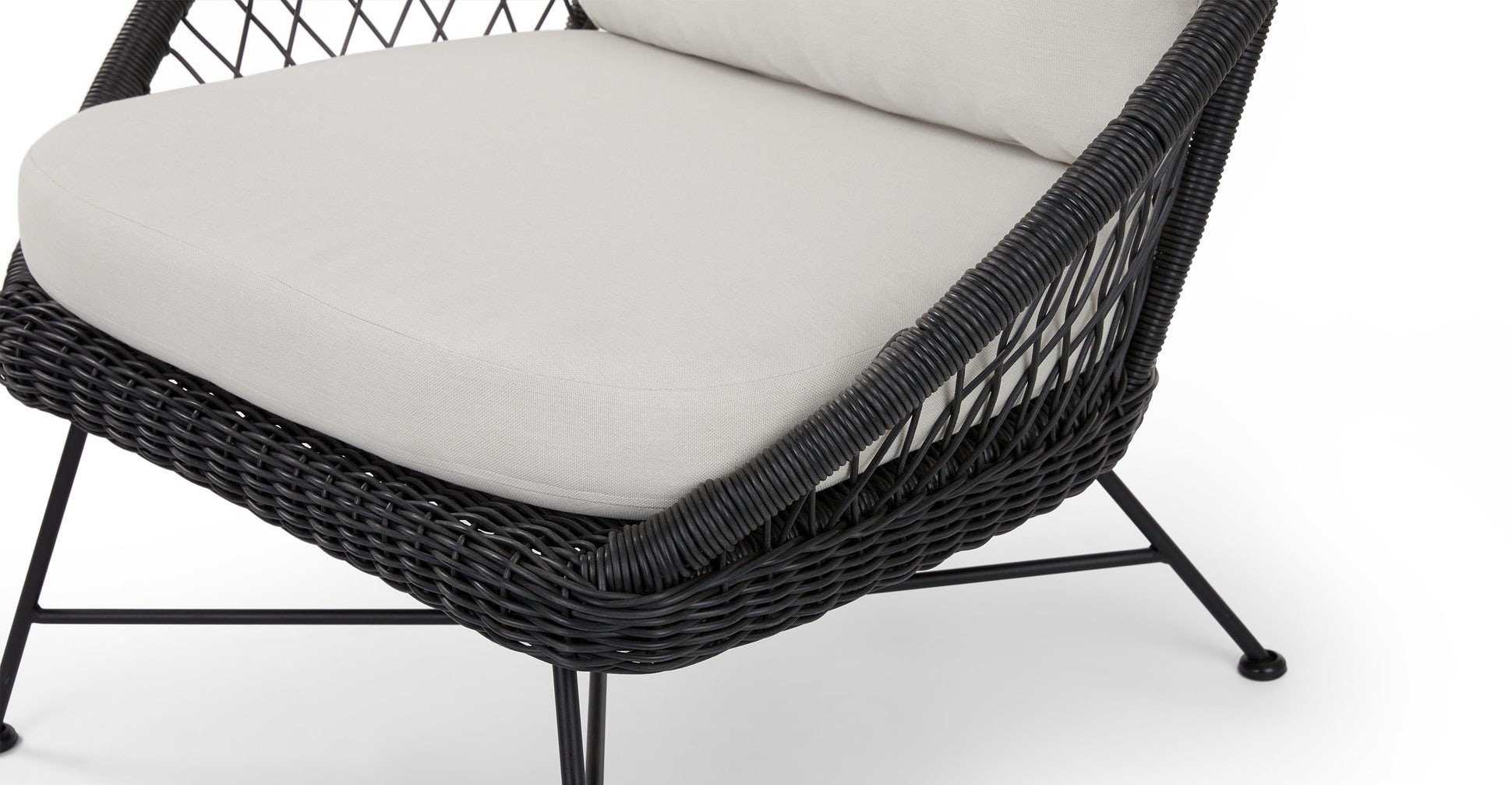 Aeri Lily White Lounge Chair - Image 3
