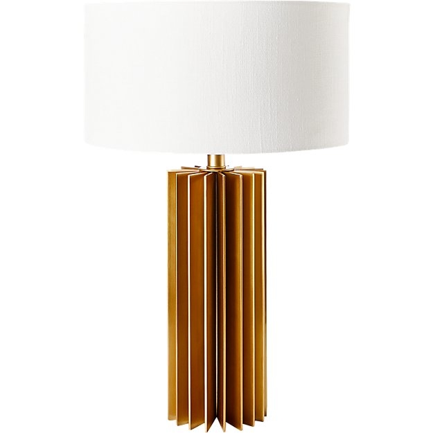 LEIDEN BRUSHED BRASS TABLE LAMP - Image 0