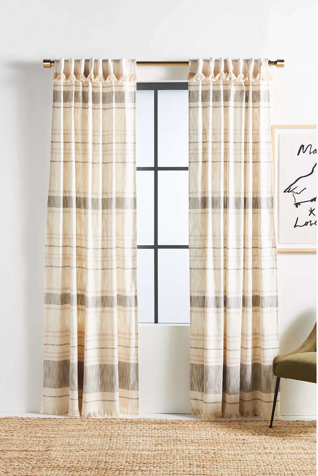 Joey Plaid Curtain - Image 0