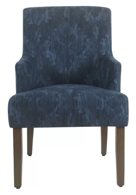 Arrowwood Upholstered Dining Chair in Patterned Indigo - Image 0