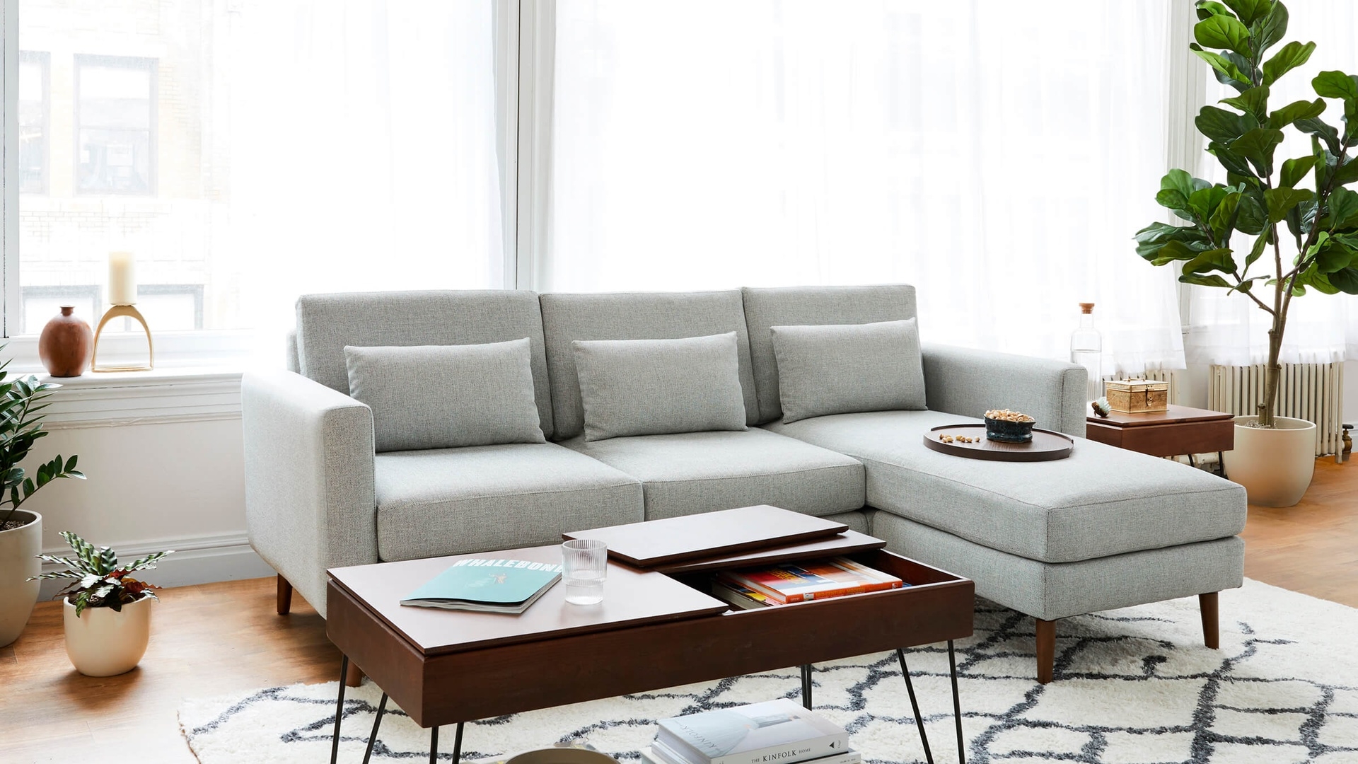 Block Nomad King Sectional with Ottoman - Image 3