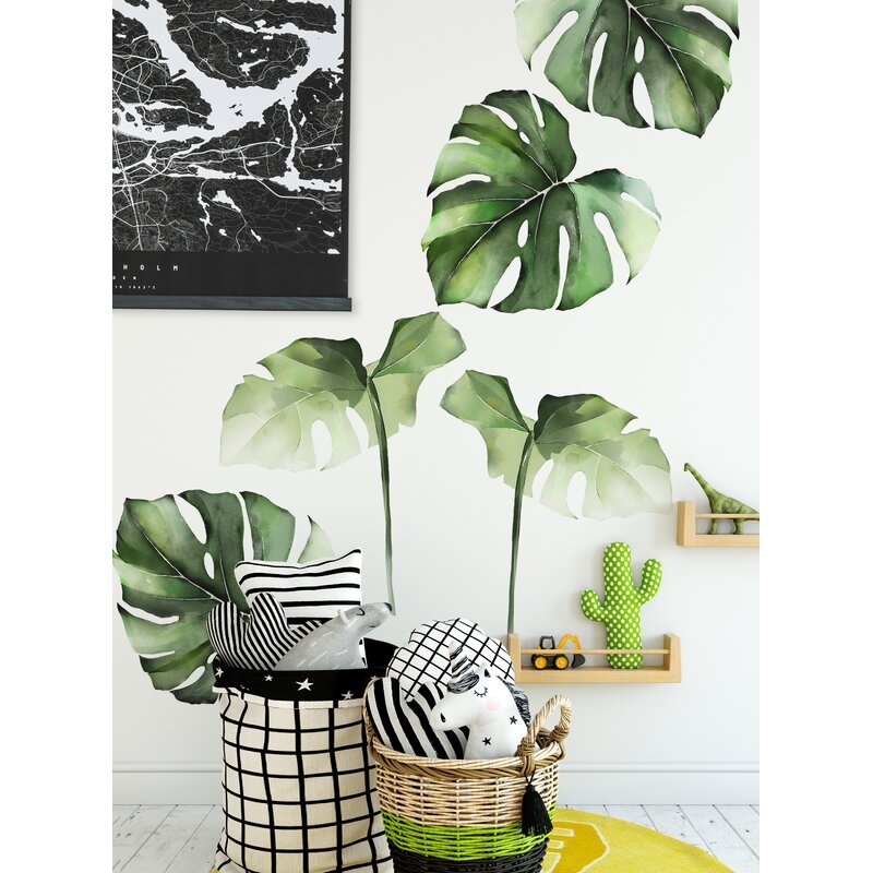 Monstera Jungle Leaves Wall Decal - Image 3
