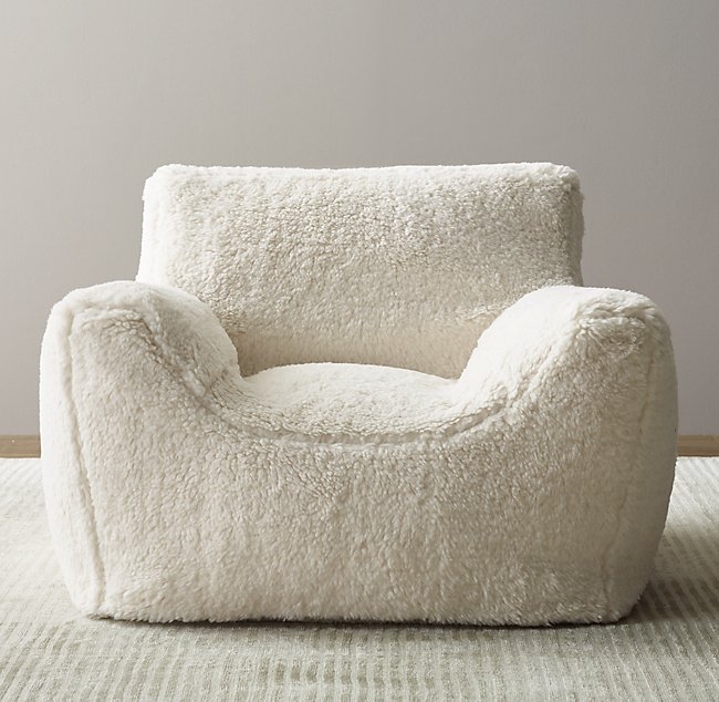 LUXE SHERPA BEAN BAG CHAIR - Image 0
