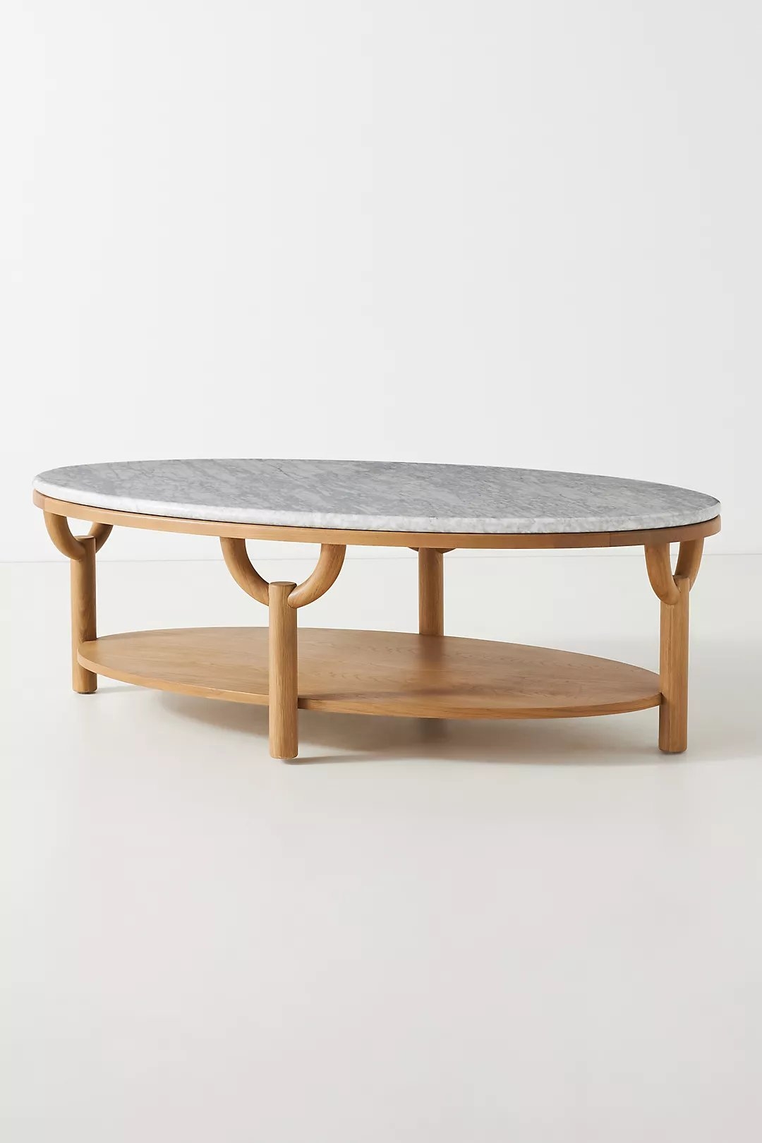 Arches Oval Coffee Table, Beige - Image 4