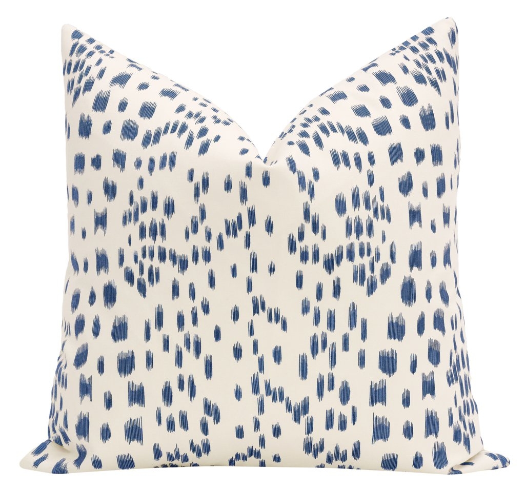Les Touches Pillow Cover, Blue, 20" x 20" COVER - Image 0