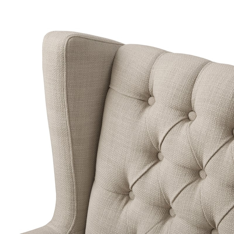 Allis Wingback Chair / Linen - Image 1