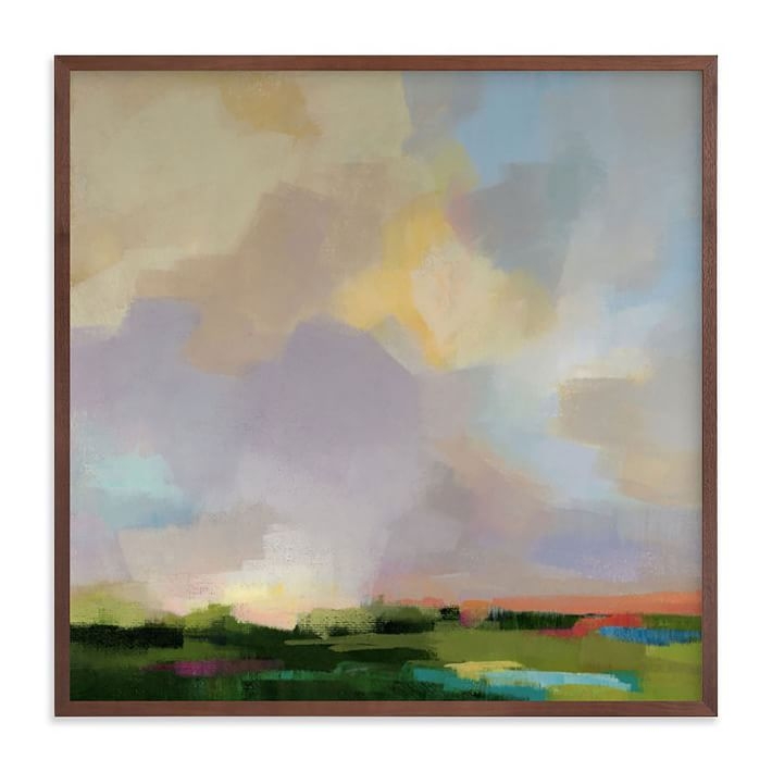 Minted for west elm, After The Storm, 28"x28" Walnut Wood Frame - Image 0