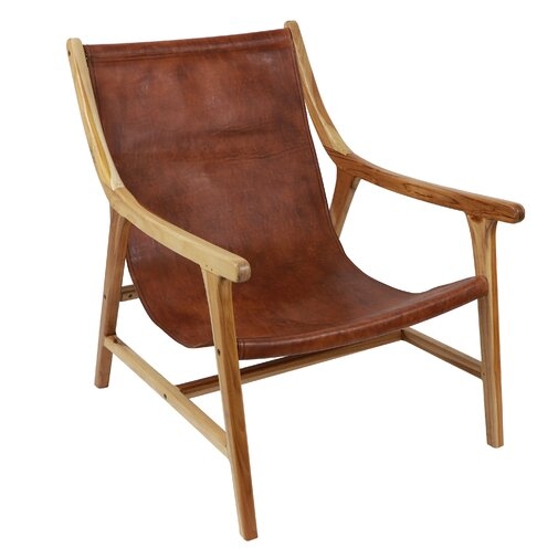 Mancheer Leather Sling Armchair - Image 0