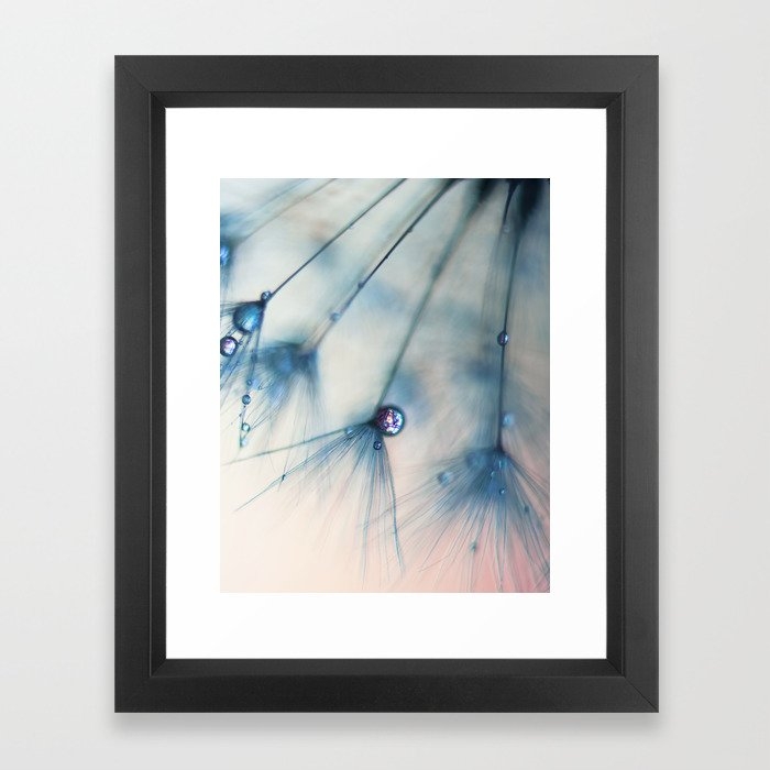 dandelion blue III Framed Art Print - Image 0