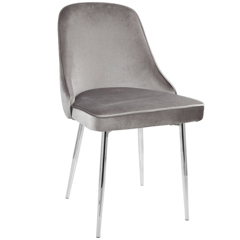 Elim Velvet Upholstered Dining Chair - Set of 2 - Image 0