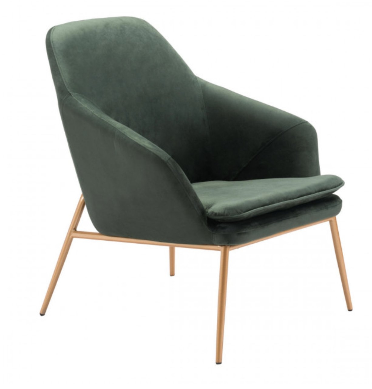 Debonair Arm Chair, Green Velvet - Image 3