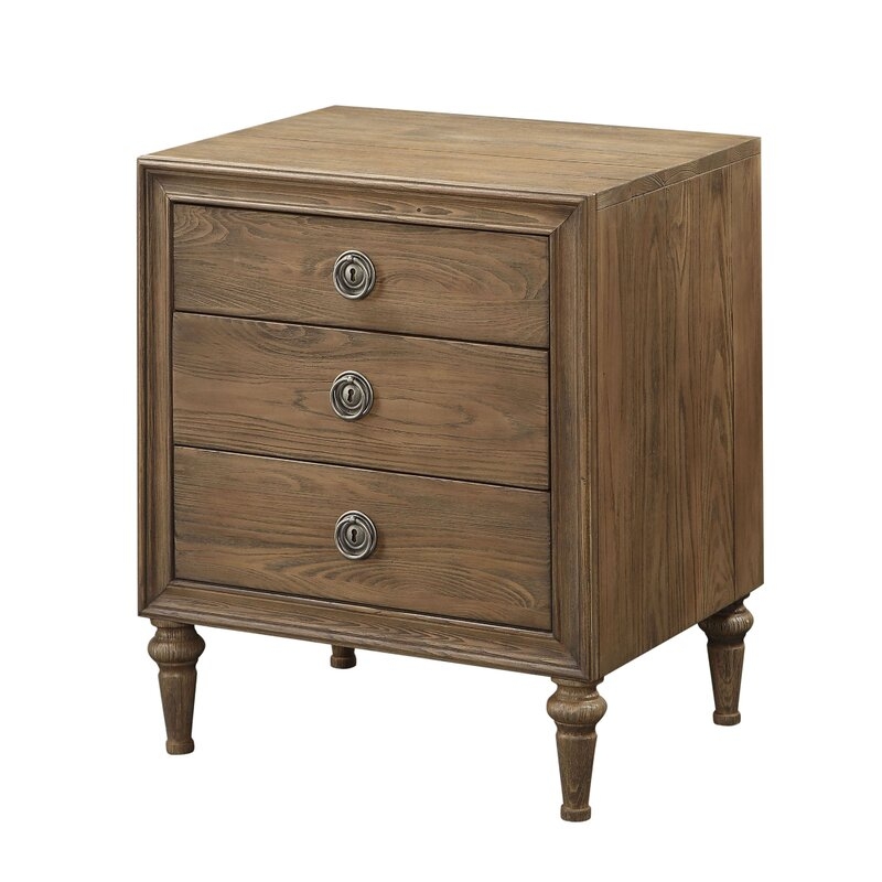 Weatherby 3 Drawer Nightstand - Image 1