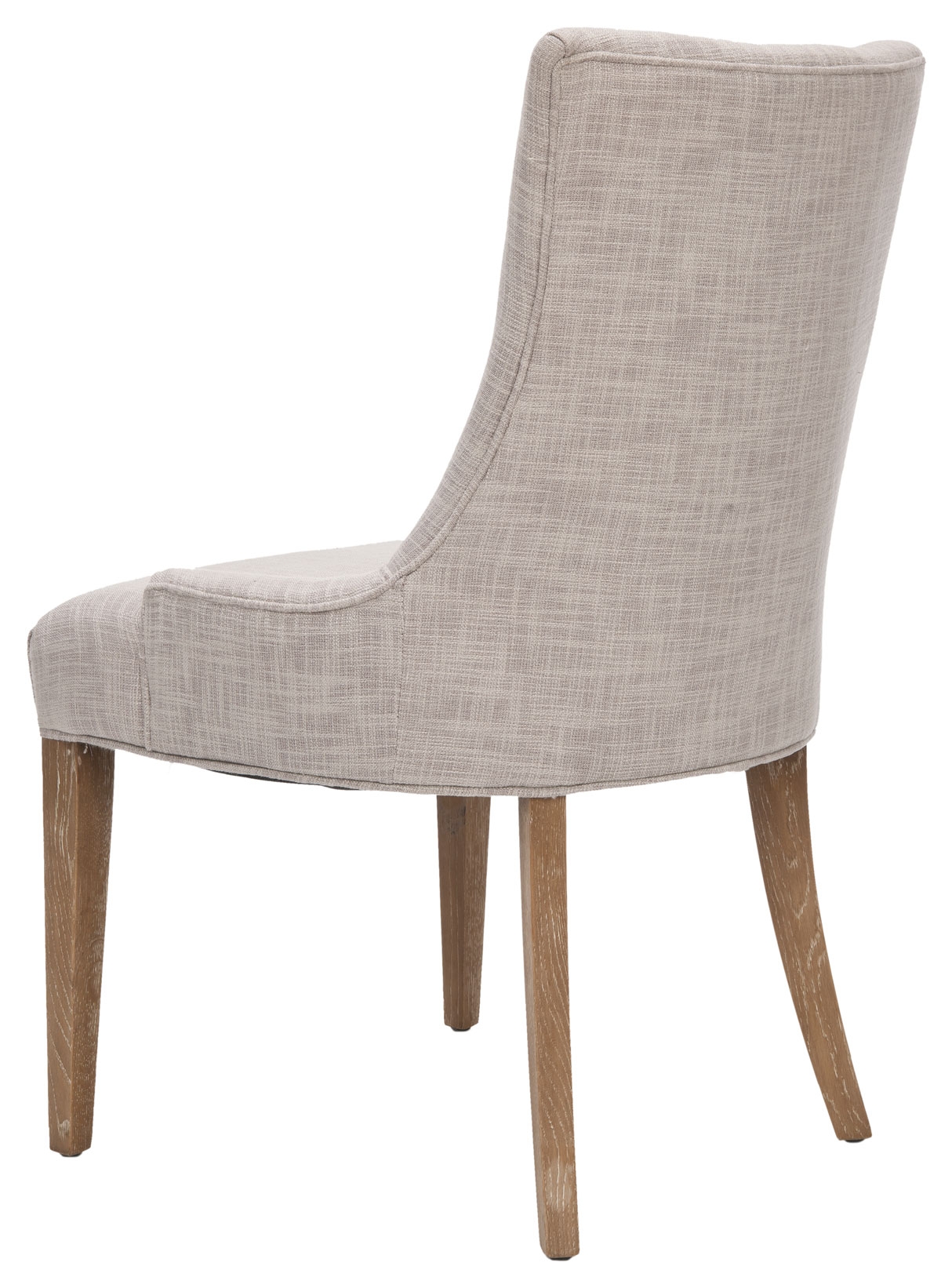Becca 20''H Linen Dining Chair - Grey/White Washed - Safavieh - Image 2