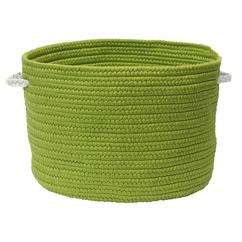 Colorful Braided Toy Polypropylene Basket - Green - Image 0