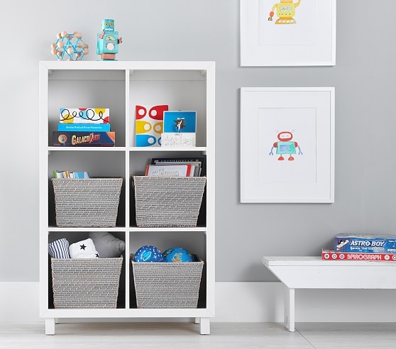Vertical Cubby Bookcase, Simply White, UPS - Image 2