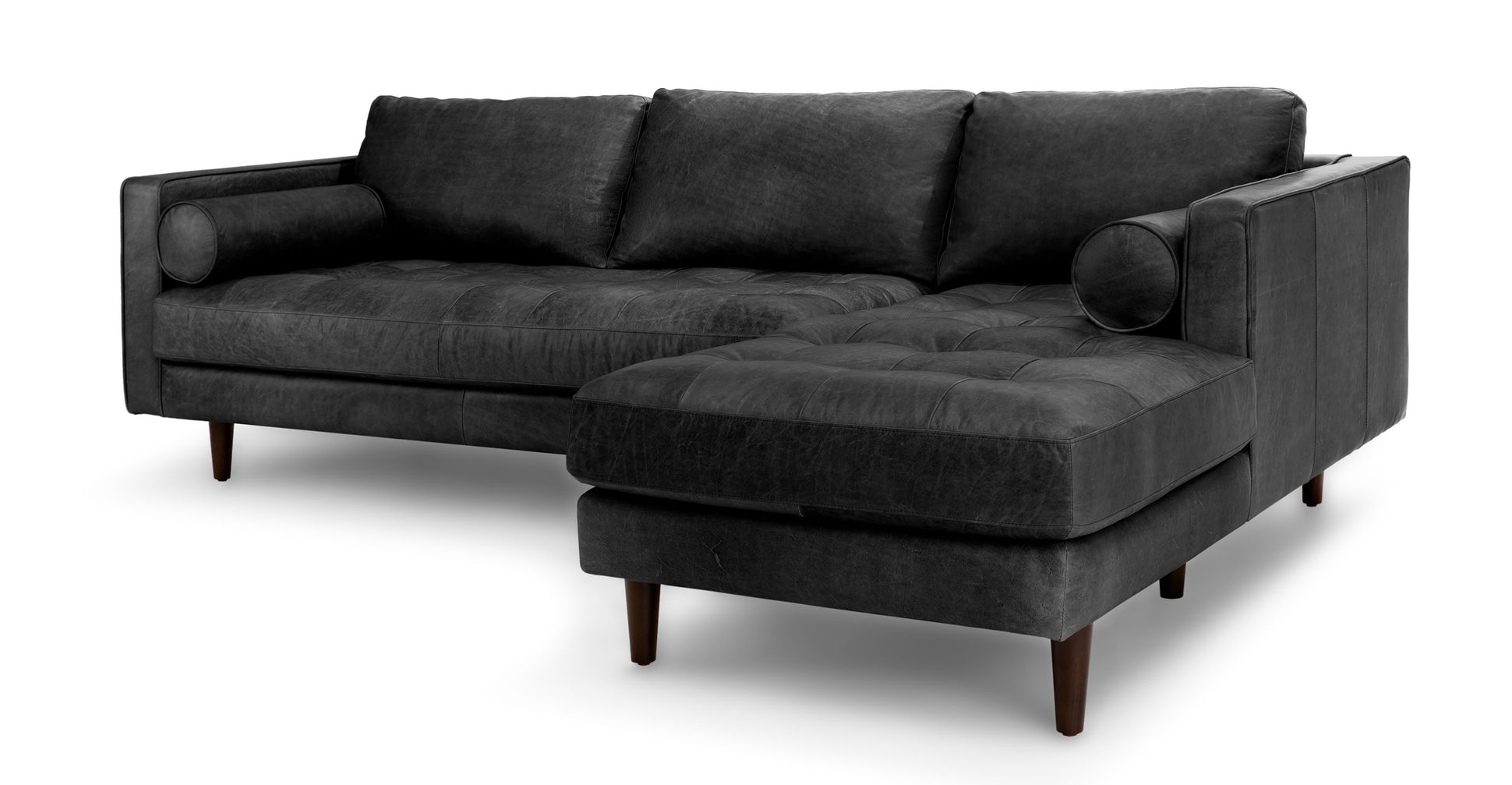 Sven Oxford Black Right Sectional Sofa - Image 1