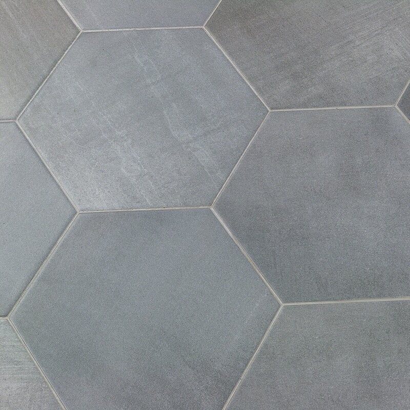 Langston 10" x 11" Porcelain Concrete Look Wall & Floor Tile- per box - Image 1