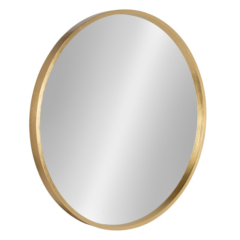 31.5" x 31.5" Gold Swagger Modern & Contemporary Accent Mirror - Image 1