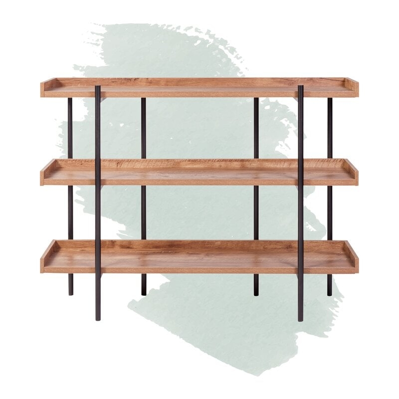 Parker Modern Etagere Bookcase - Image 0