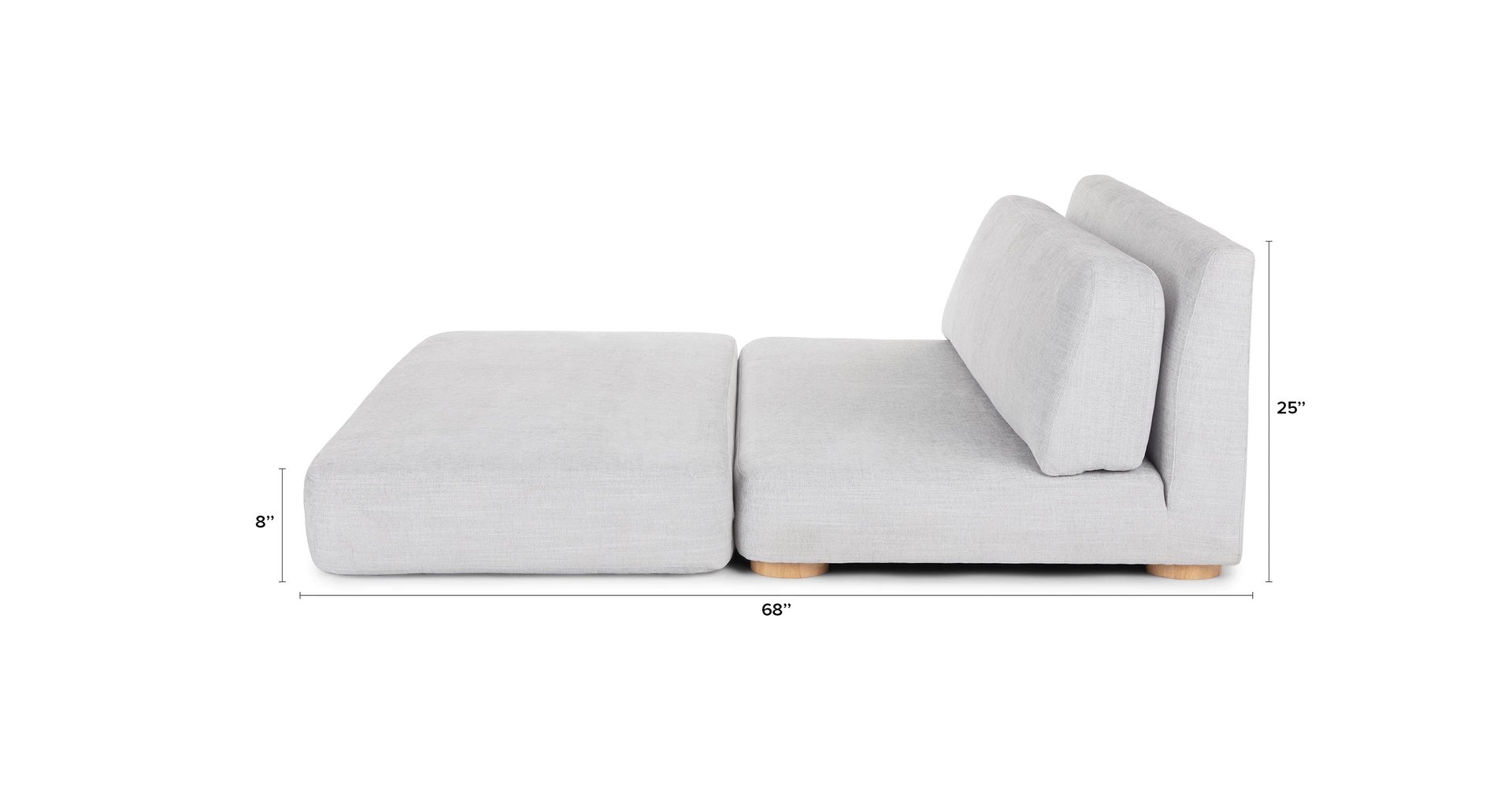 Simplis Froth Gray Sofa - Image 5