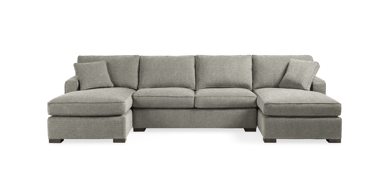 dune double chaise sectional in theater gunsmoke - Image 0