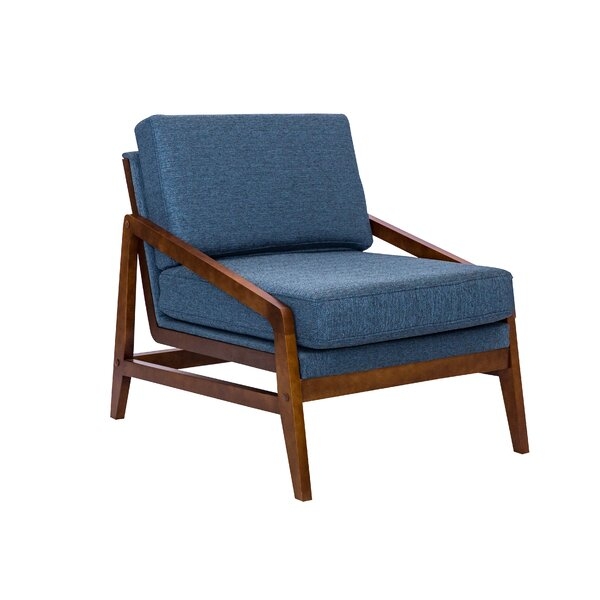 Provincetown Mid-Century Lounge Chair_Navy Blue - Image 1