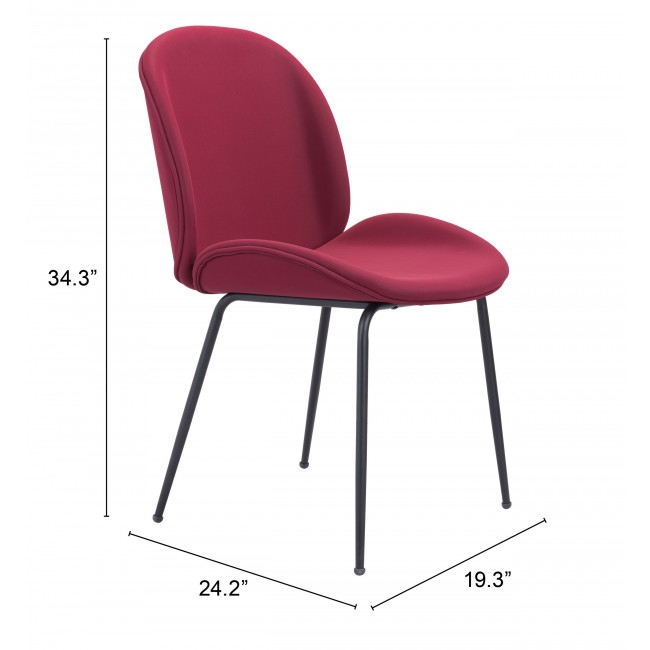 Miles Dining Chair Red - Image 0