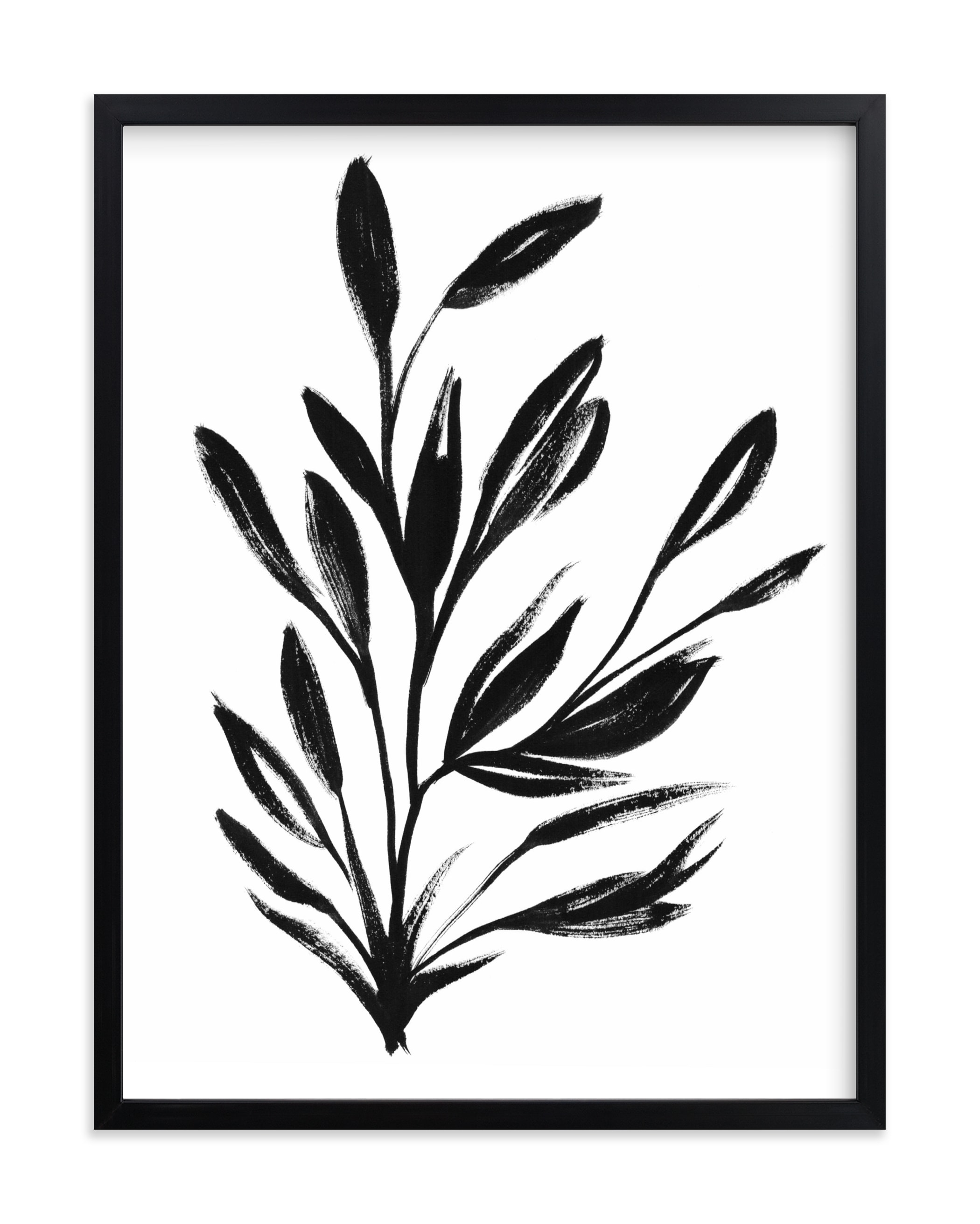 botanical sumi ink 18x24 - Image 0