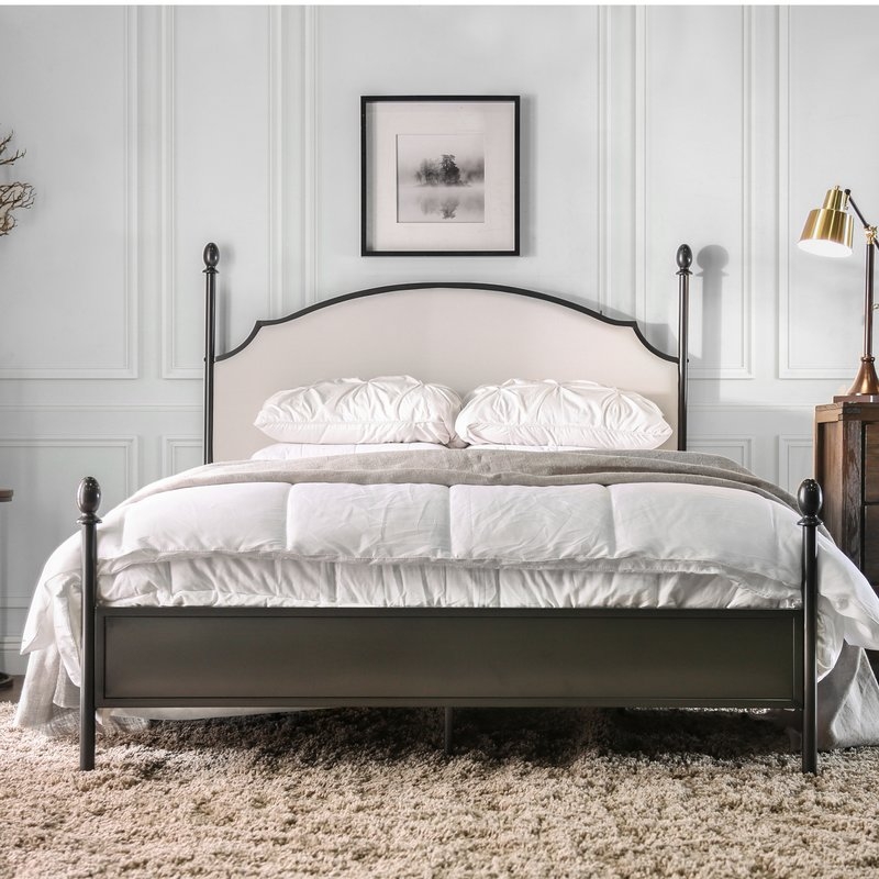 Granite Range Upholstered Four Poster Bed-King - Image 1