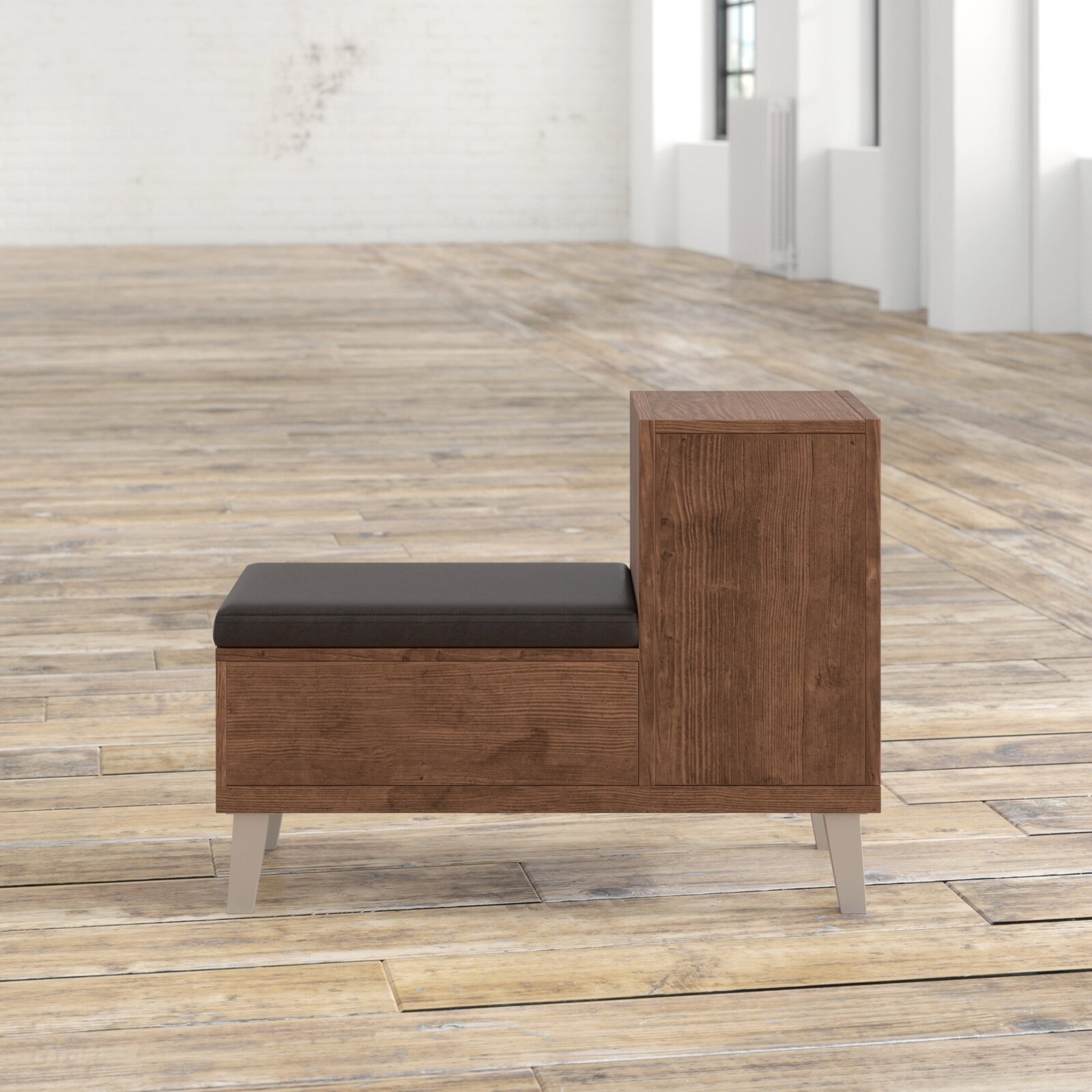 Sperling Faux Leather Storage Bench - Image 2