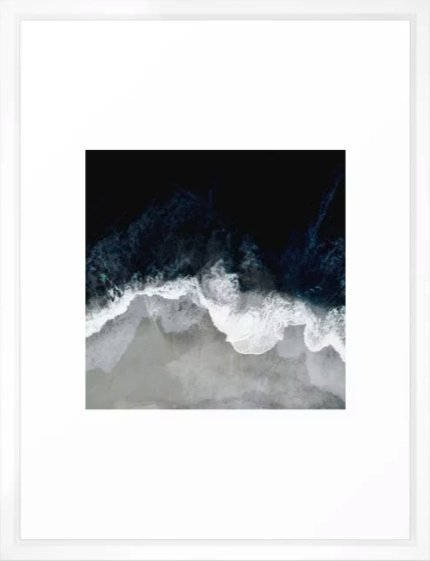 Blue Sea Framed Art Print - Image 0