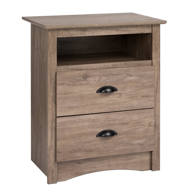 Abhainn 2 Drawer Nightstand / Drifted Gray - Image 0