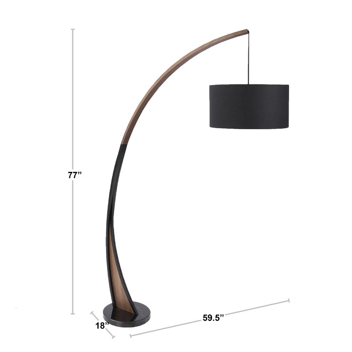 Mikonos 77" LED Arched Floor Lamp - Image 1