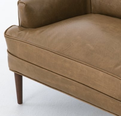 ILONA LEATHER CHAIR, TAUPE - Image 3