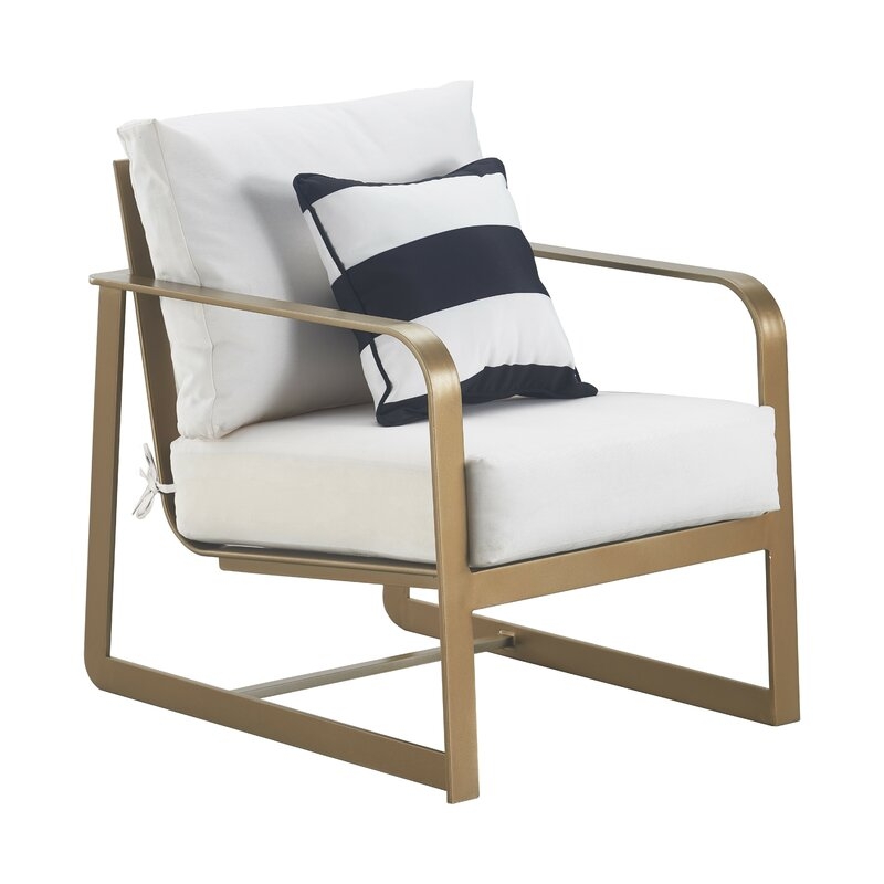Mirabelle Arm Patio Chair with Cushion - Image 0