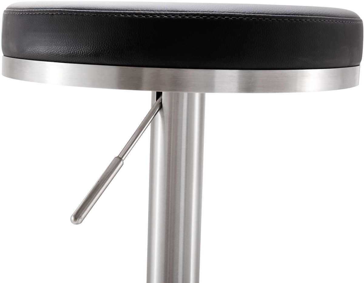 Fano Black Stainless Steel Adjustable Barstool - Image 3
