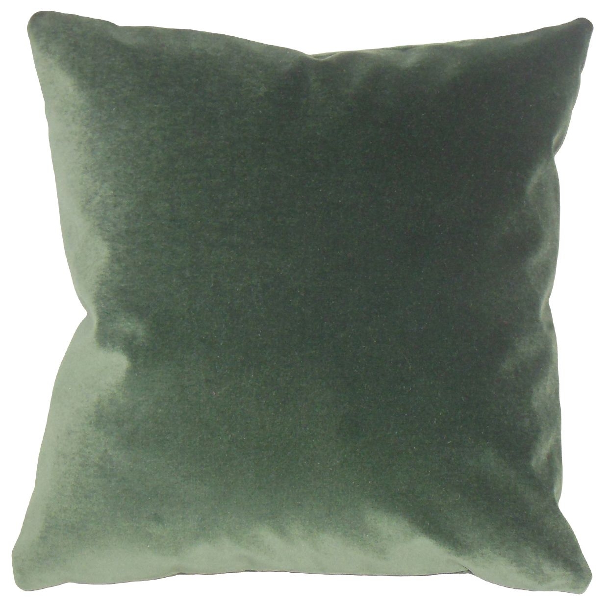 Classic Velvet Pillow, Green, 18" x 18", Down insert - Image 0