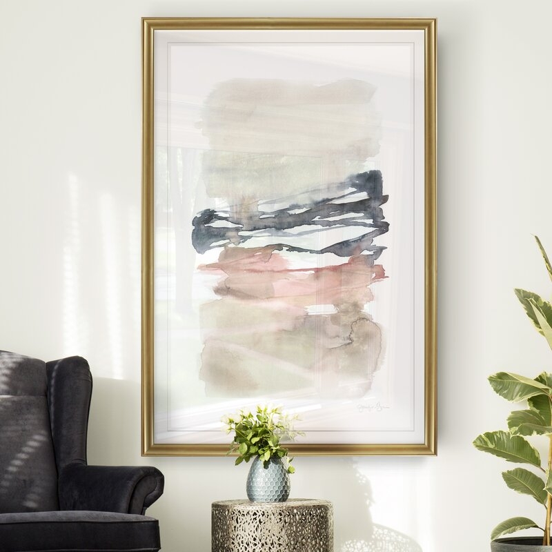 'Tiered Horizon Line I' - Painting Print on Canvas - Image 1
