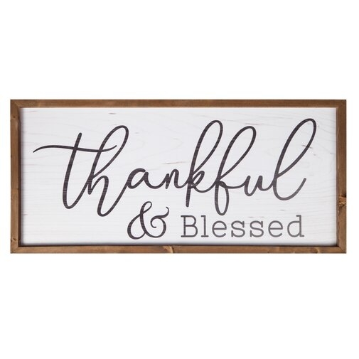 Thankful and Blessed Frame Wall Décor - Image 0