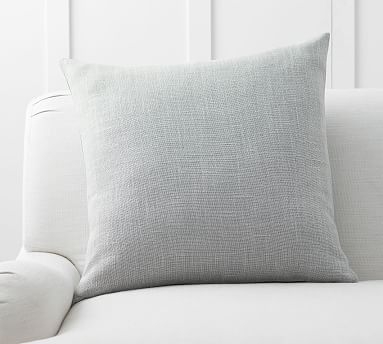 Belgian Linen Pillow Cover, 24", Chambray - Image 0