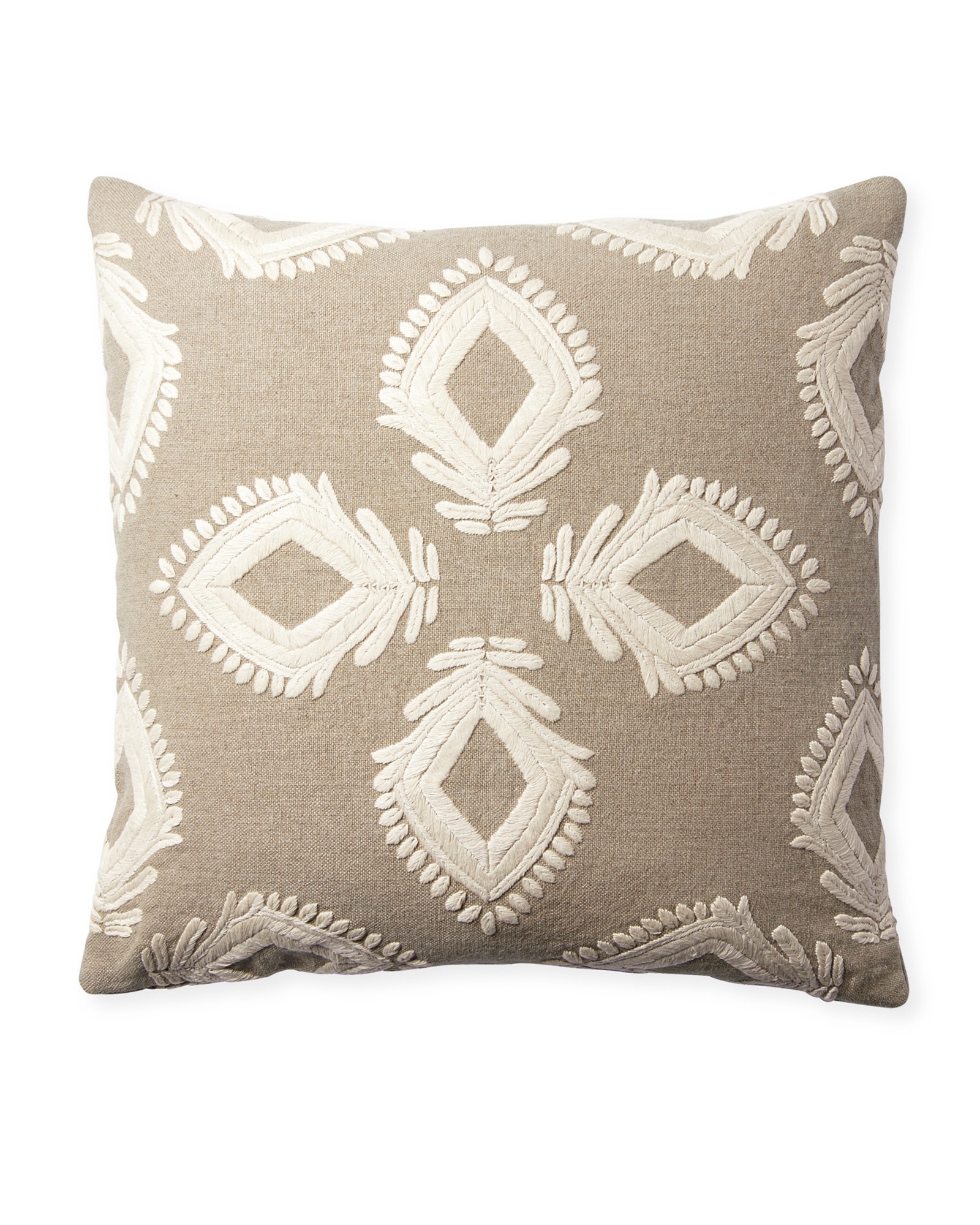Leighton 24" SQ Pillow Cover - Flax - Insert sold separately - Image 0