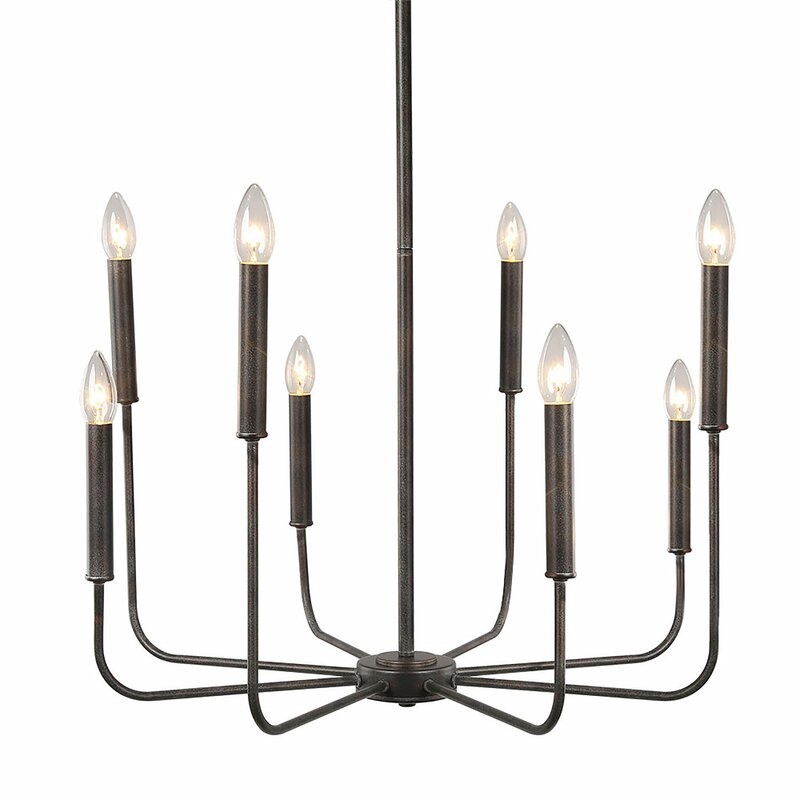 Ahrens 8 - Light Shaded Empire Chandelier - Image 0