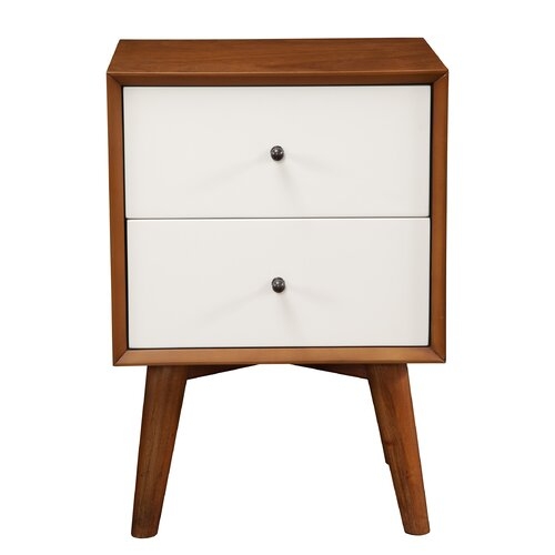 Williams Two-Tone 2 Drawer Nightstand - Image 0