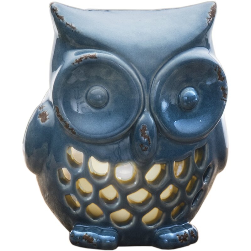 Owl Ceramic Tealight Holder - Image 0