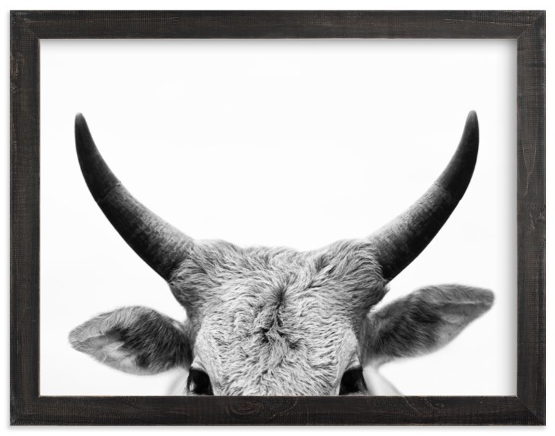 jane gallagher  - 40"x30" - Distressed Charcoal Stain Frame - Image 0