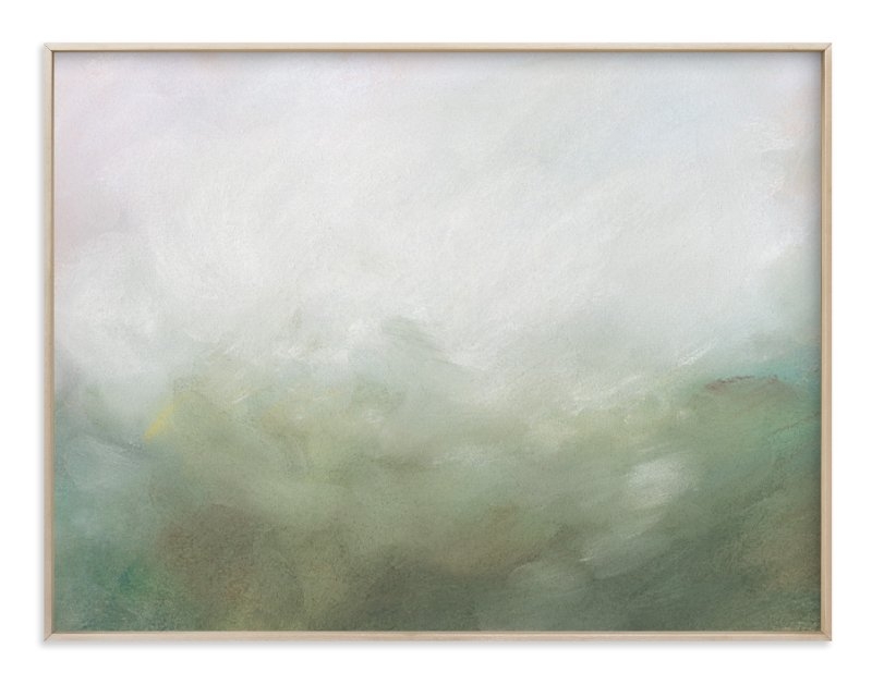 Morning Mist- 54"x40"- Matte Brass Frame - Standard - Image 0