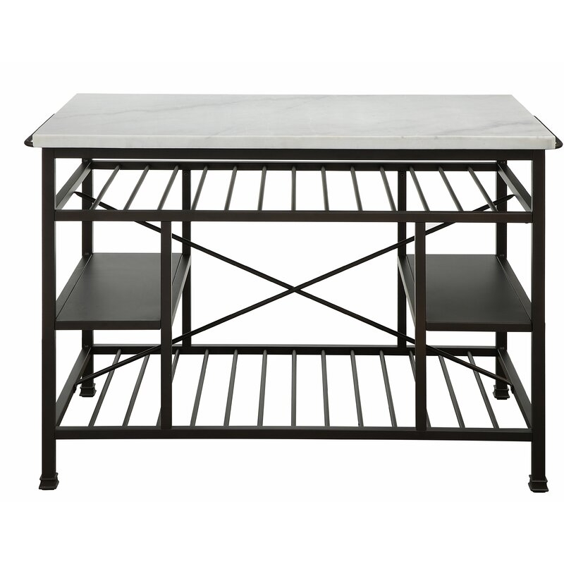Detlev Prep Table with Marble Top - Image 1